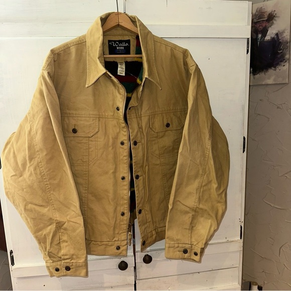 Vintage NWOT Walls Workwear Men's Blanket Lined Utility Jacket Sz 2XL Utility - Picture 4 of 9
